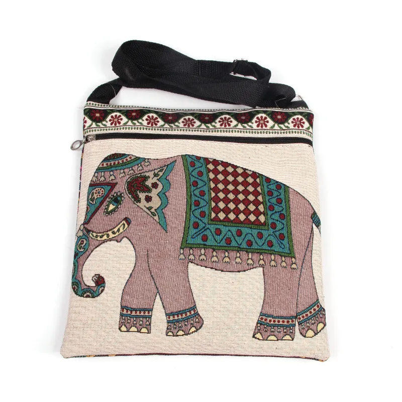 2017 Cartoon carino stampa elefante borse a tracolla donne borse a tracolla le donne borse di tela casual design gufo crossbody bag i bambini