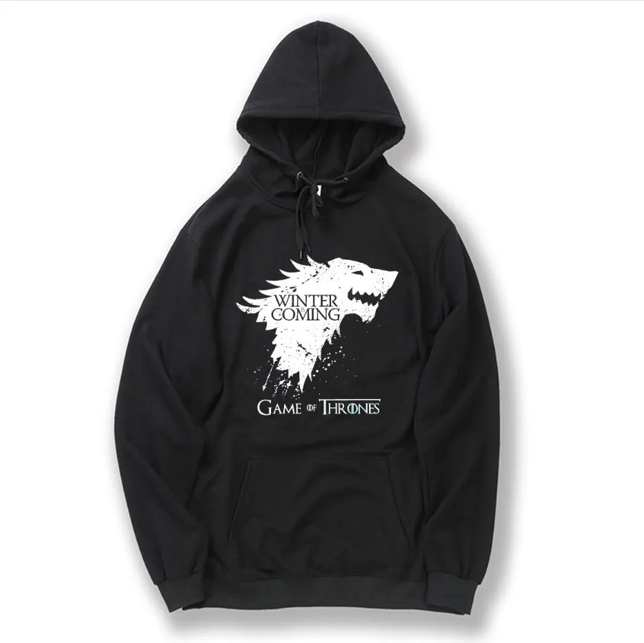 Winter Men Top Quality Cotton Blend Game Of Thrones Hoodies Casual Winter  Is Coming Sweatshirt With Hat 2017 H01 From Gujingjing521, $23.98 |  DHgate.Com