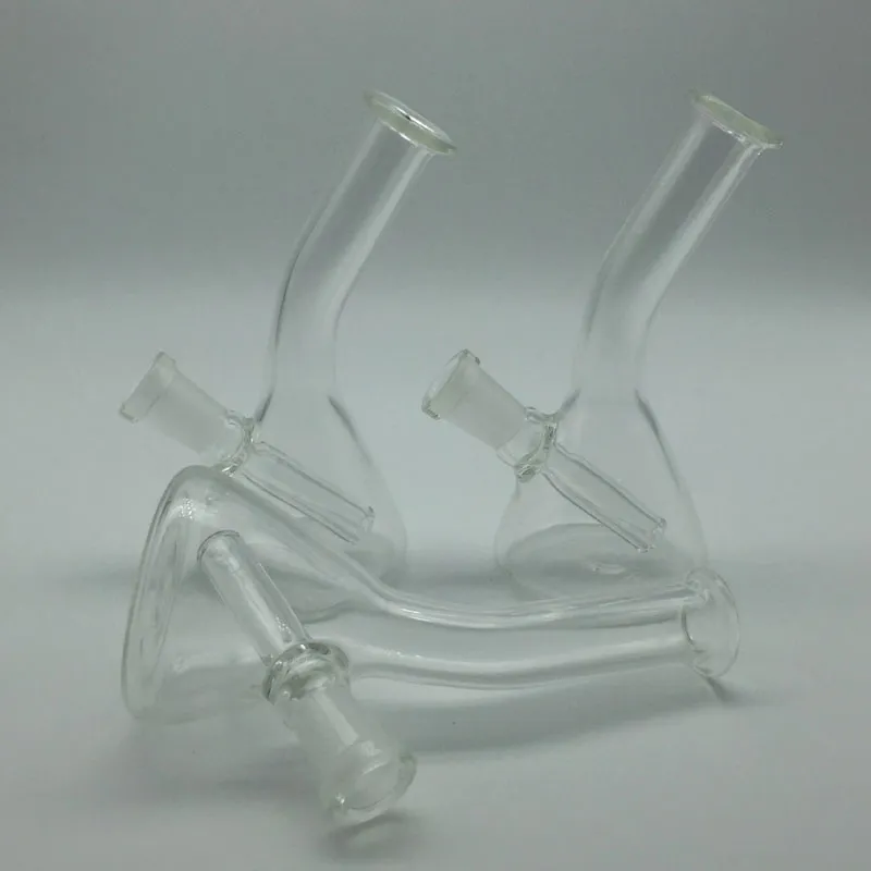 4.0 pouces mini bécher en verre bongs avec 4mm gratuit quartz banger clou keck clips plates-formes pétrolières bongs en verre conduites d'eau en verre