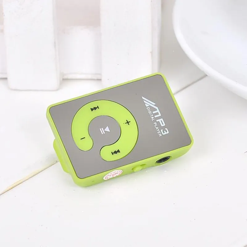 Mini clipe USB digital mp3 player esporte micro sd tf cartão slot sem cabo 