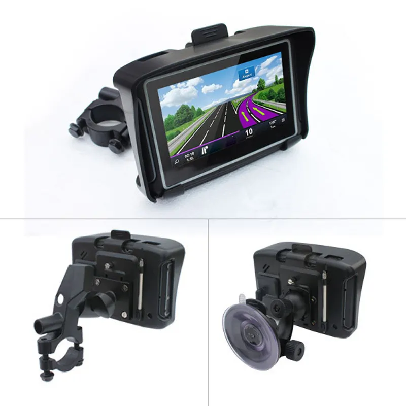 43 Inch Motorcycle GPS Navigation System Bluetooth IPX7 Waterproof Antiearthquake Motor Navi With SDRAM 256MB 8GB Maps8700030
