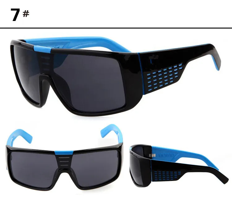 MOQ = Men Sunglasses Дизайнер бренд De Sol Big рамки лица Domo Men Sports Coating Eyewear Gafas de Sol Masculino B20307542725