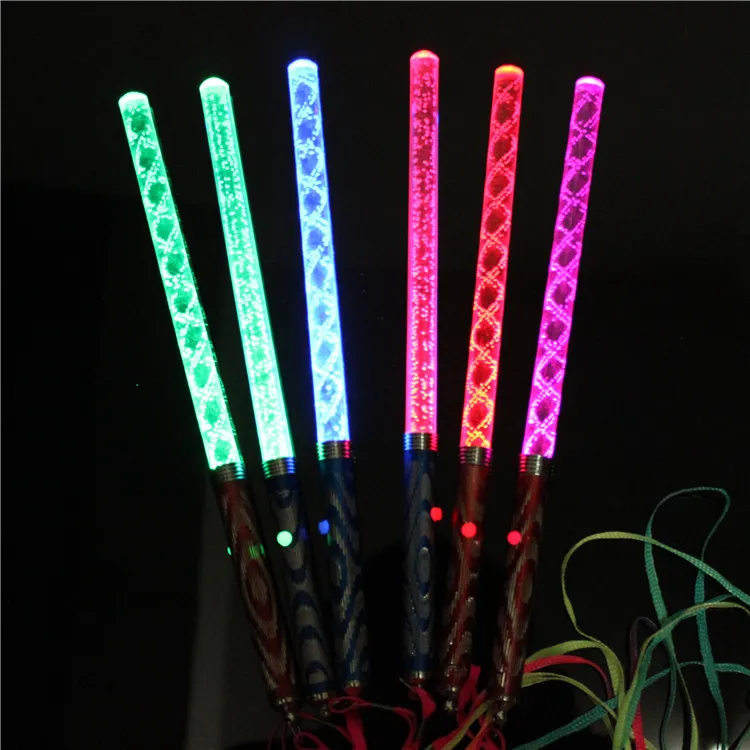 Kolorowy elektroniczny Light Stick LED Flash Stick Shake Bar Fala Fluorescencyjna Akrylowa Flash