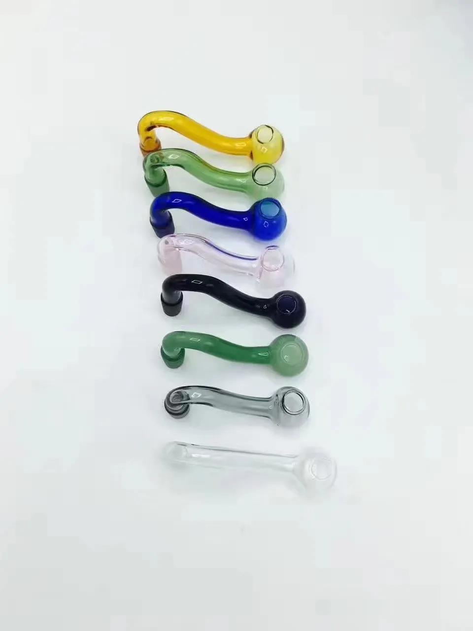 Color s pot --- glass oil burner pipe thick glass pyrex oil burner pipe for smoking tobacco clear glass tube water pipes hand pipe hookahs