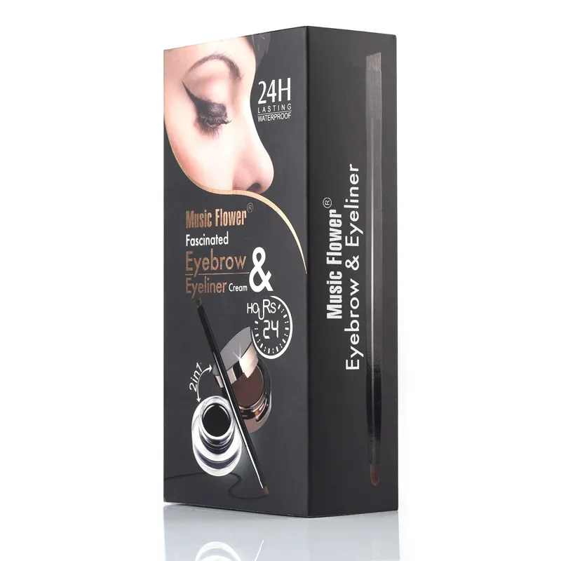 Kit Sourcils BIGUINE MAKEUP - Poudre & Crème Brun Clair - Palette Hypoallergénique
