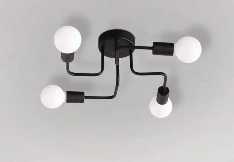 천장 조명 철 다발대 천장 램프 창조적 인 레트로 성격 Luminaria 산업 홈 조명기구