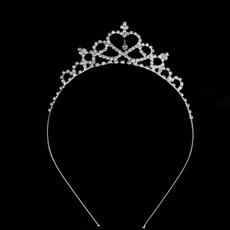 Baby Girls Princess Hairband Barnfest Bridal Crown Headband Crystal Diamond Tiara Hair Hoop Hair Bands Tillbehör