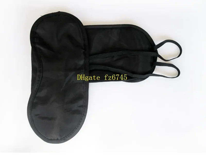 10 قطعة / الوحدة شحن مجاني بالجملة سفر eyemask العين قناع الظل غطاء الغمامة النوم السفر اللون الأسود