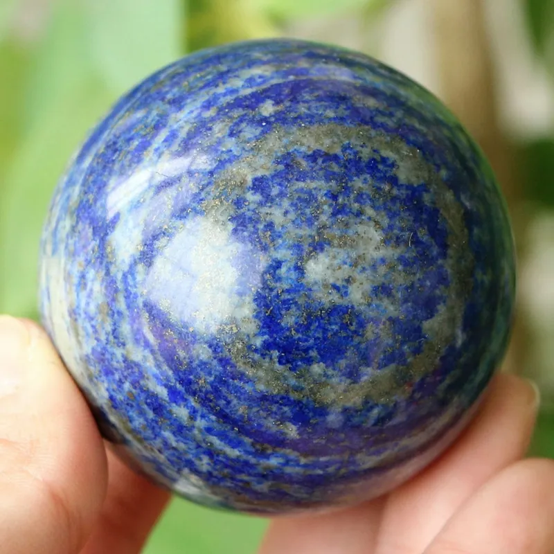 Heminredning Crystal Sphere Ball hela naturliga Lapis Lazuli Gemstone Sphere Polished Ball Healing8687478