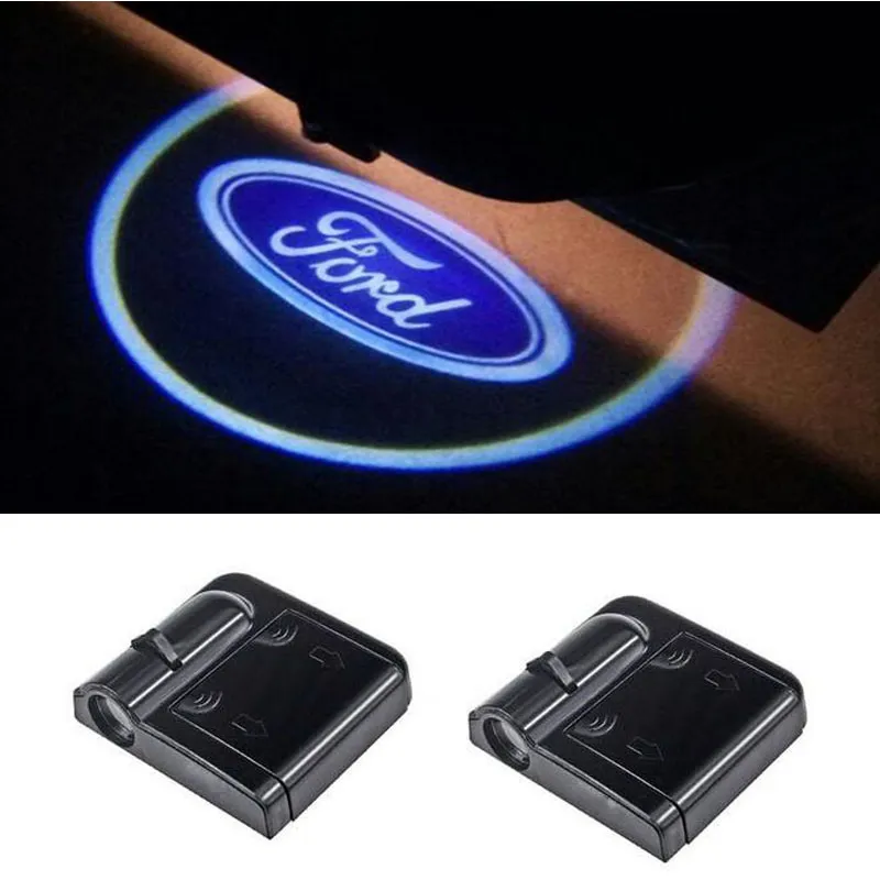 2pcs Autotür Emblem LED Licht Willkommen lampe drahtlosen Laser