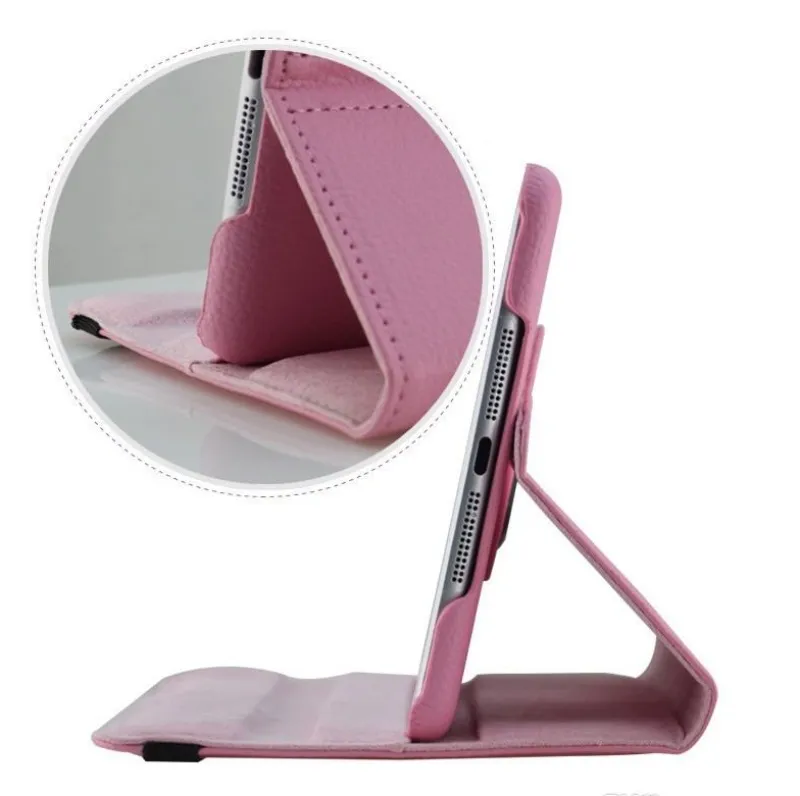 Custodie Smart Cover in pelle PU con rotazione a 360 gradi iPad 2 3 4 air 2 mini Retina mini 3 4 5