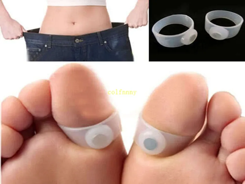 Gezondheidszorg Voeten Behandeling Gemakkelijk Massager Afslanken Siliconen Voetmassage Magnetische Teen Ring Fat Burning