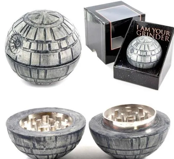 Caixa de presente Starry III Guerra Mundial três camadas de fumantes liga de zinco 55mm resina bola fumantes cachimbo de fumaça utensílios