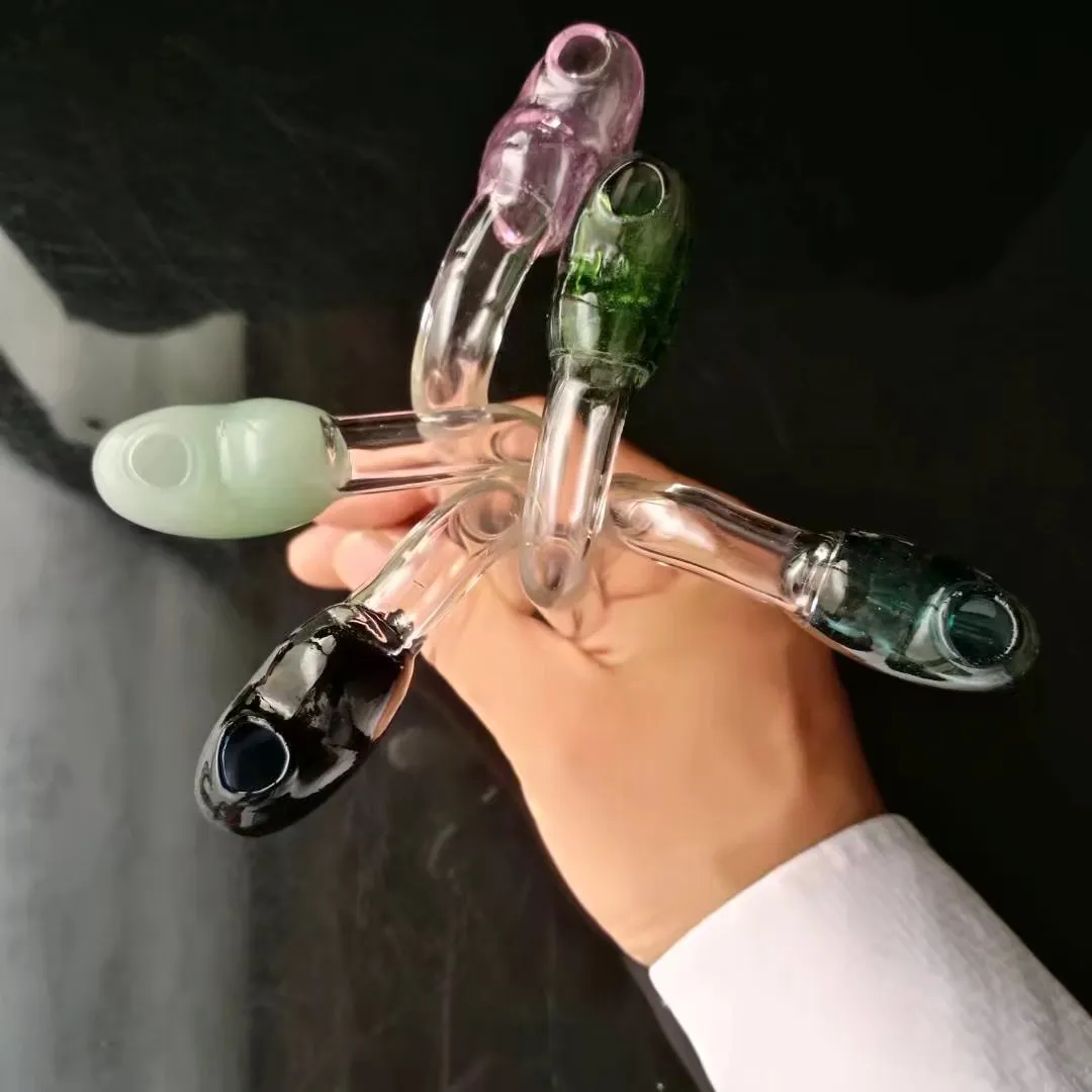 Accessoires de bongs en verre de pot de coeur de pêche multicolores, accessoires de bongs en verre en gros, narguilé en verre, livraison gratuite de fumée de pipe à eau