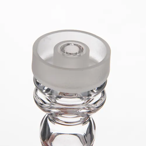 Opaque Quartz Nail Domeless with Full Frosted Quartz Dish/ Bowl/ Carb cap 10mm 14.4mm 18.8mm male female High Educated banger nail