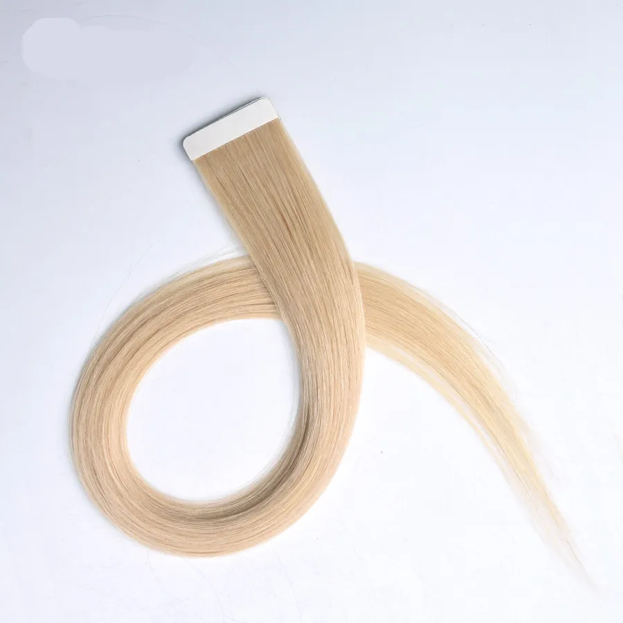 New Arrived 100g Peruvian Tape in Human Hair Extensions Straight Skin Weft 7A Remy Tape in Human Hair Extensions