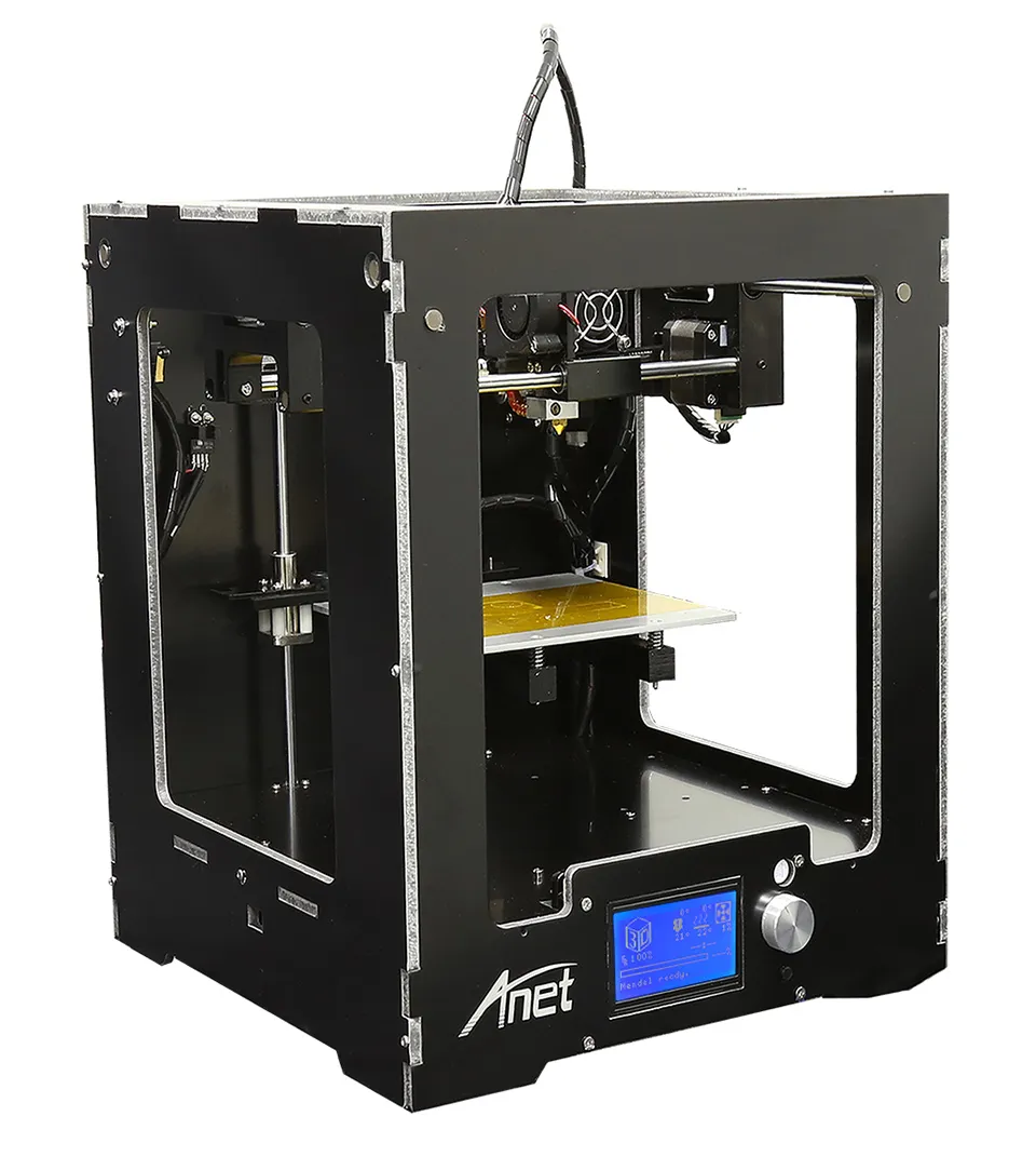 2017 New Upgrade desktop 3D Printer Integraded Box Size Big print size Aluminum Frame LCD 16G TF Card for gift Optional Filament