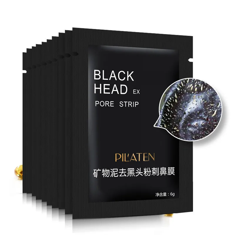 PILATEN 얼굴 미네랄 코크 코 블랙 헤드 리무버 마스크 얼굴 마스크 노즈 블랙 헤드 클리너 6G / PCS 무료 배송