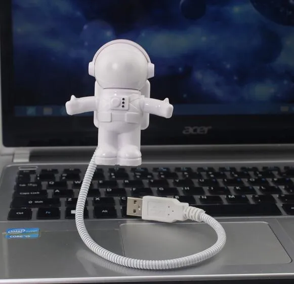 Funny Astronaut USB Gadget Spaceman USB LED Light Adjustable Night