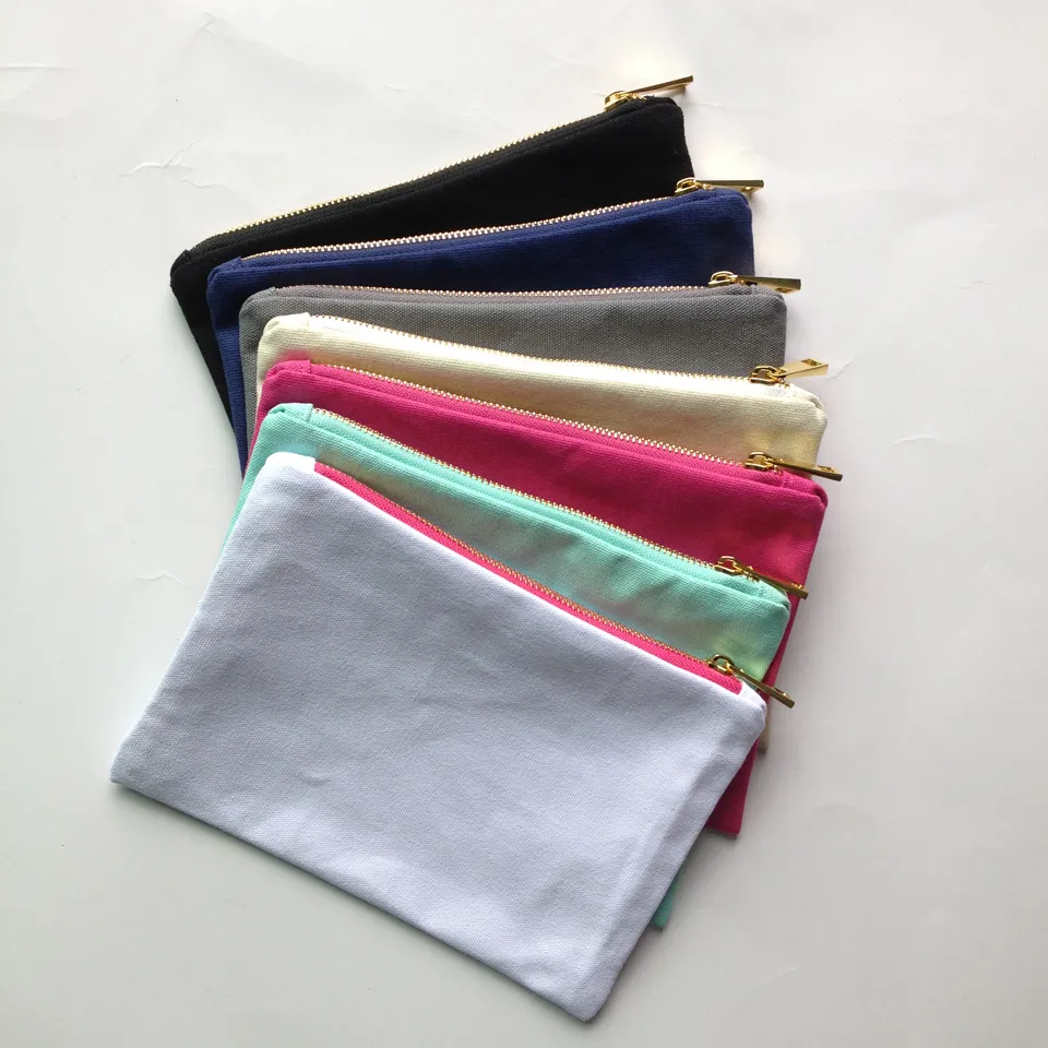 Canvas cosmetic bag deals