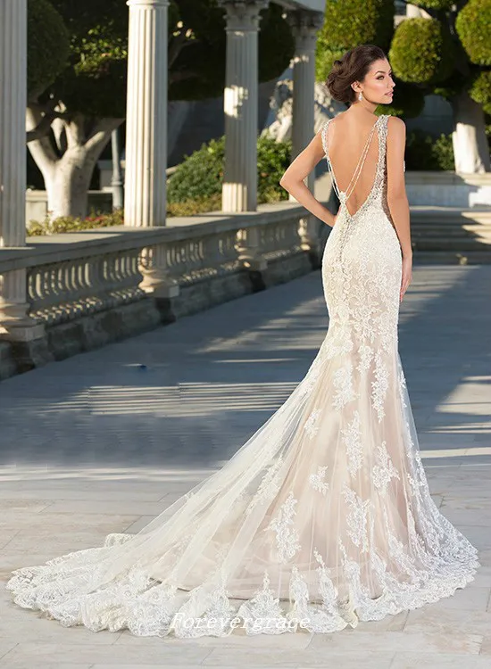 used backless wedding dresses Sheath