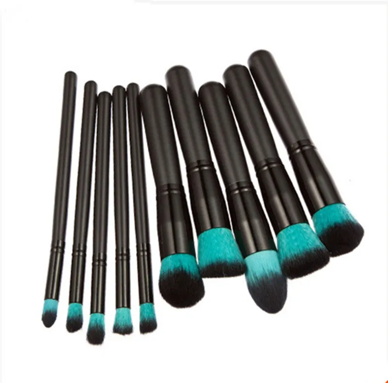 mini pincéis de maquiagem conjuntos Profissional Fundação Bb Creme Rosto Pó De Nylon Cabelo Kabuki Make Up Brush Kits Tools