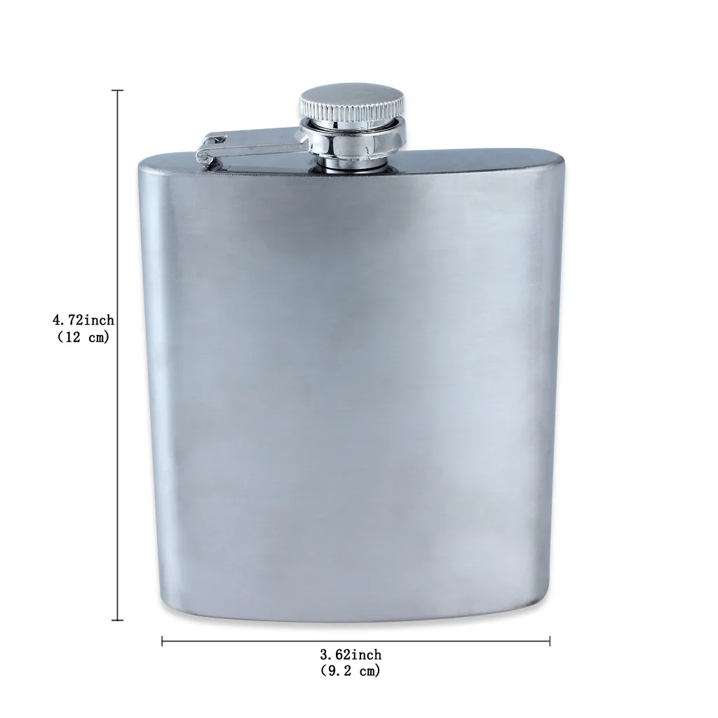 Fine Stainless Steel Hip Flasks Flagon Kettle Srinks 7OZ Portable For Men Hip Flasks Pocket Hot Sale