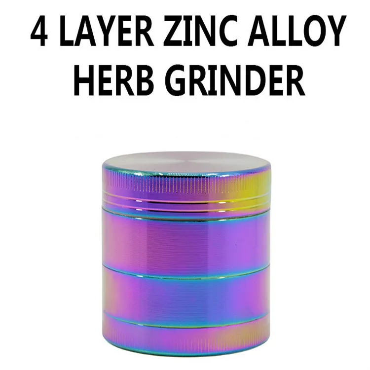 2017 NUOVO materiale in lega di zinco a 4 strati Grinder Top Tabacco Herb Grinders 40 50 55 63mm Frantoio per sigarette Spice Muller Pipe