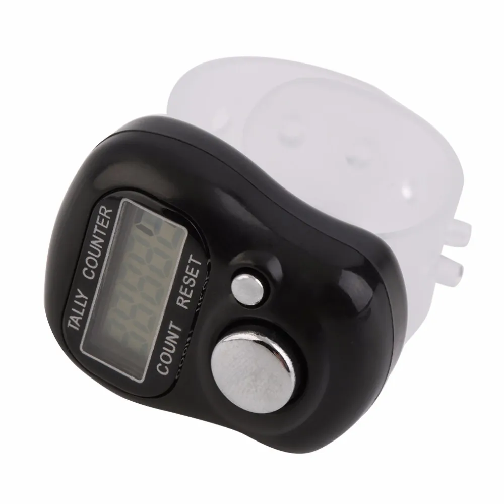 Mini électronique LCD Digital Golf Hands Ring Ring Ring Counter Digit Stitch Marker Row Counter7679855