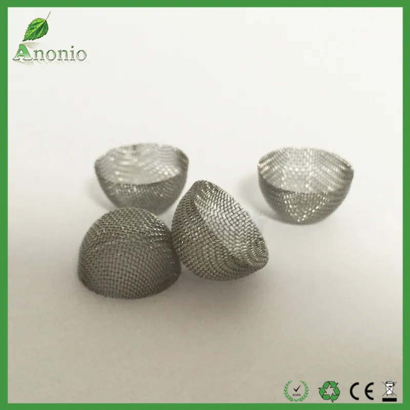 60 Mesh 12mm Round Diameter 8mm height 304 Stainless Steel Domed Bowl Silver Screens Smoking Pipe Filter screen8579944