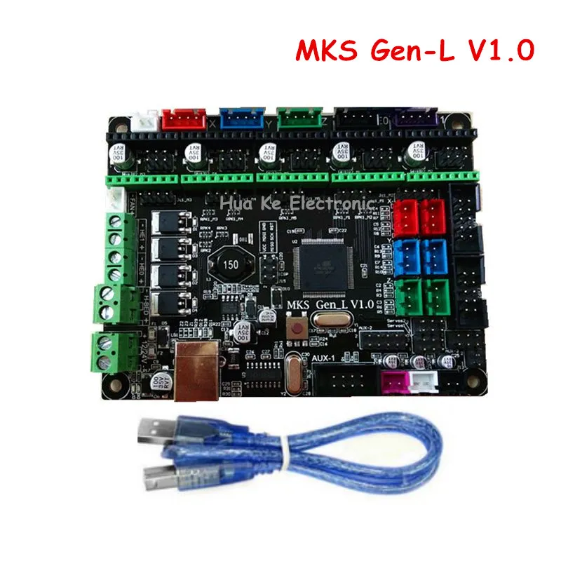 Freeshipping 3D Printer Controller Borad MKS Gen-L v1.0 Kompatibel med Ramps1.4 MKS Gen L Support A4988 / DRV8825 / TMC2100 / LV8729