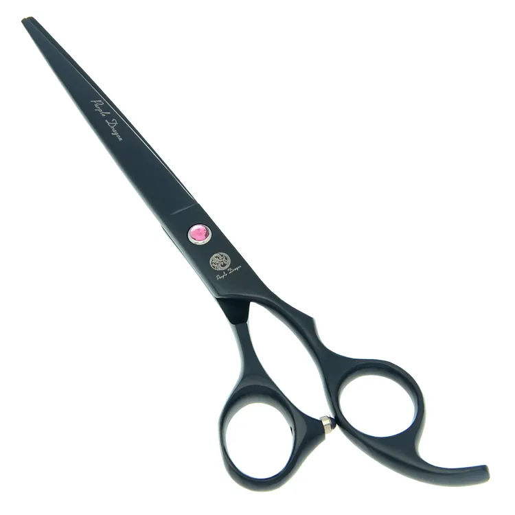 7.0 Polegada JP440C Dragão Roxo Profissional Pet Scissors para Dog Grooming Corte Tesoura Diluindo Tesoura Curvo Tesouras, LZS0371