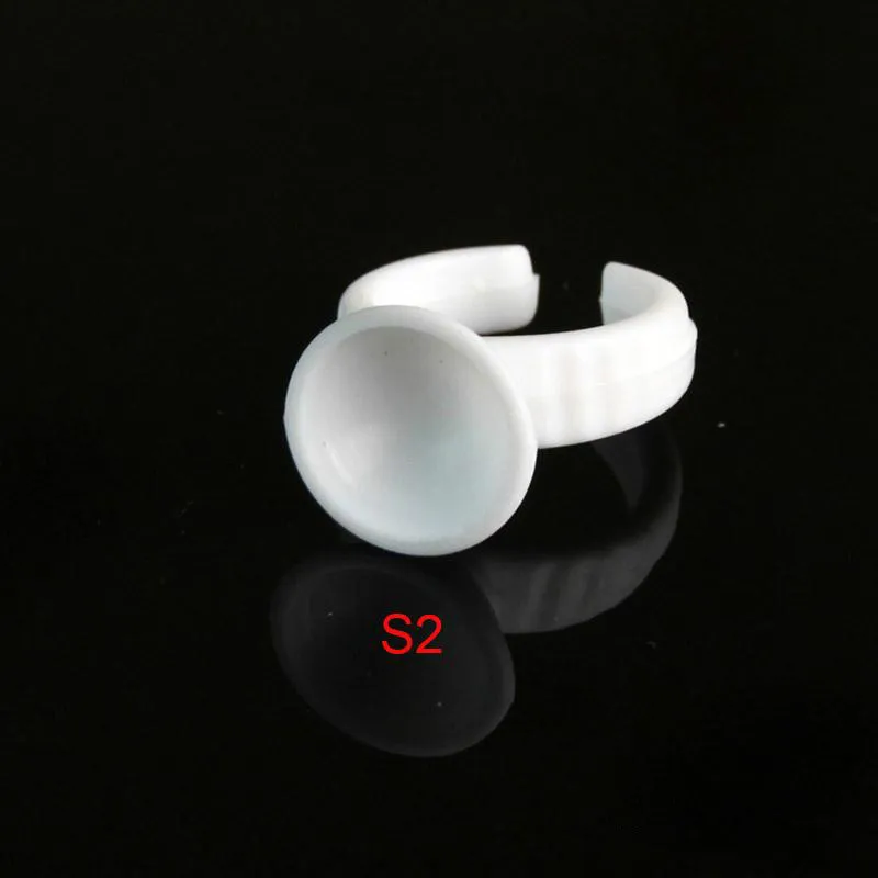 free shopping Hot Eyelash Tattoo Pigment Disposable Glue Holder Ring Pallet Open Ring