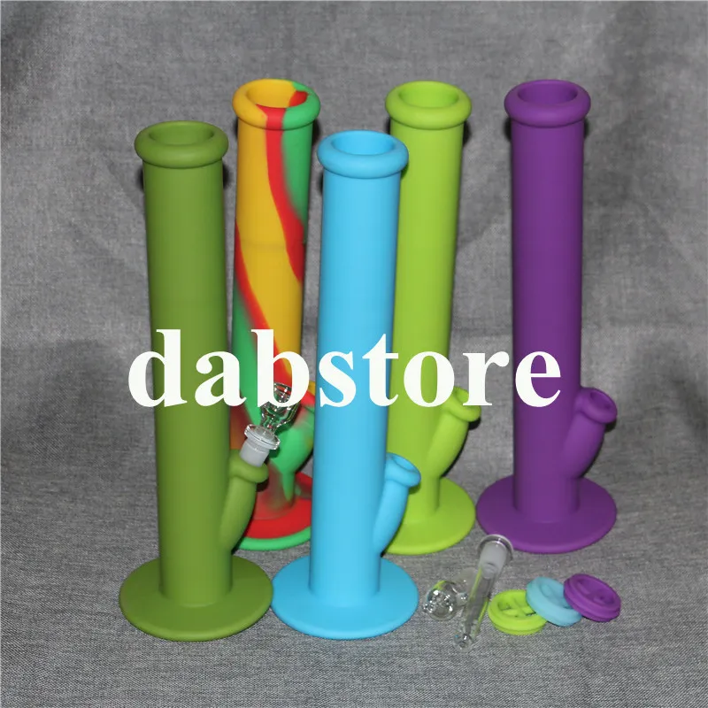 DHL New Silicone Water Pipe Bong in vetro Oil Rigs Bong in vetro 14 