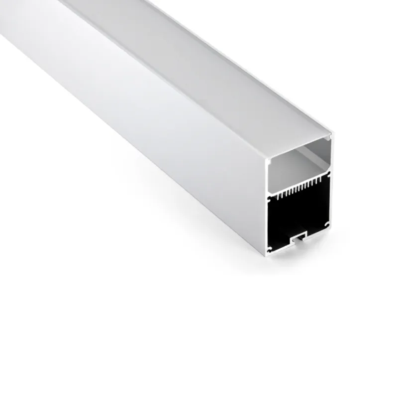 10X1 M ensemblesU type Al6063 bande profilée LED en aluminium et profil de canal de lumière LED anodisé pour lampes suspendues de plafond