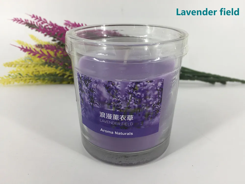 Candela profumata in vetro con candela profumata di 25 ore con una varietà di candele aromaterapiche con aroma di paraffina aromatica Fragrance Codice prodotto: 75-1013