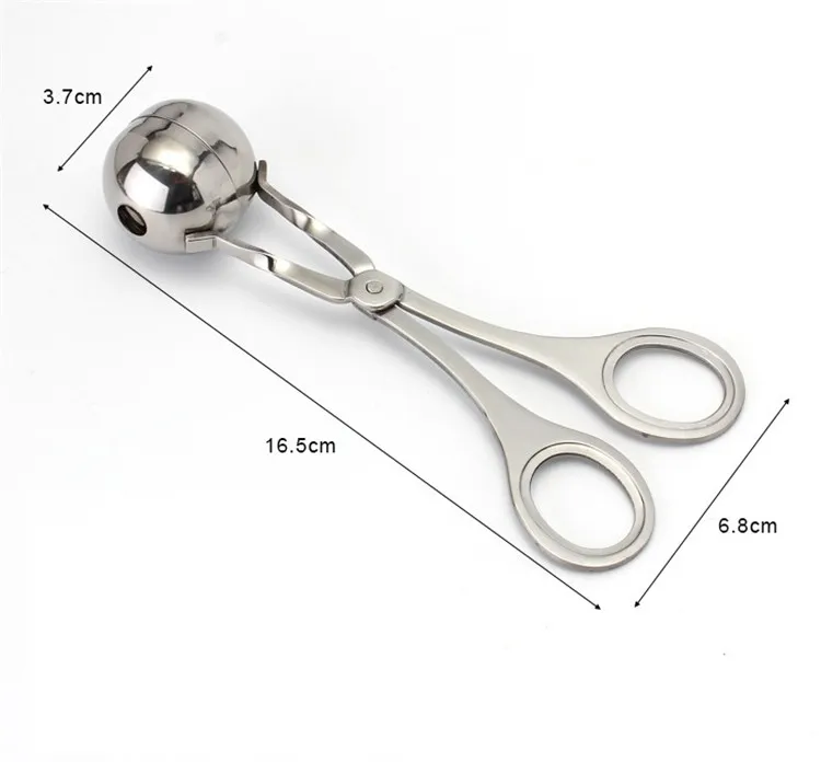 New Practical Convenient Small meatball clip household Stainless Steel DIY meatball maker Kitchen food clip IA641