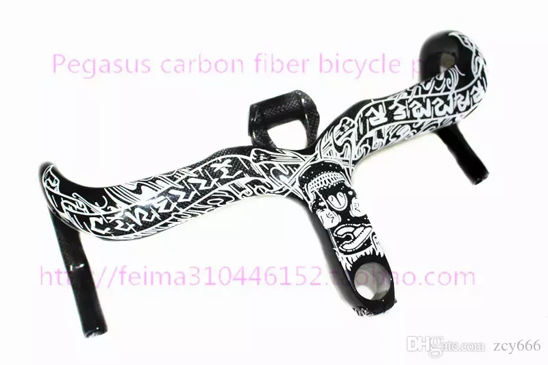 Cinelli Ram Mike Giant Carbon Fiber Road Bike Integrated Handlebar with Computer Mount