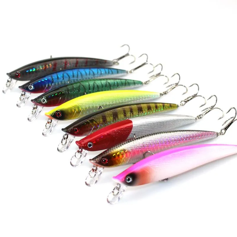 Floating Swimming Bass Fishing Lures Hooks 11cm 12g 3D Eyes ABS Plastic  Pencil Hard Crank Baits From Rainbow_lure, $63.22