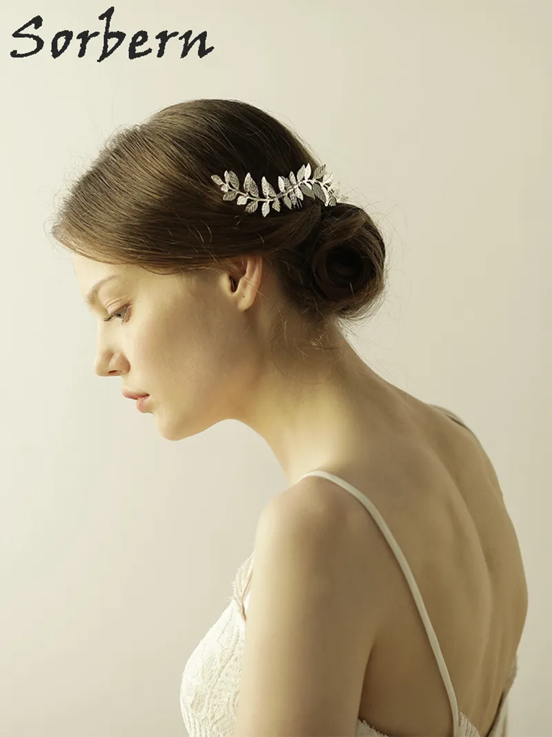 Sorbern boho stil design bröllop headpiece 2018 ny brud tiara guld pärla blomma bröllop brud hår kamar vintage kvinnor hår tillbehör