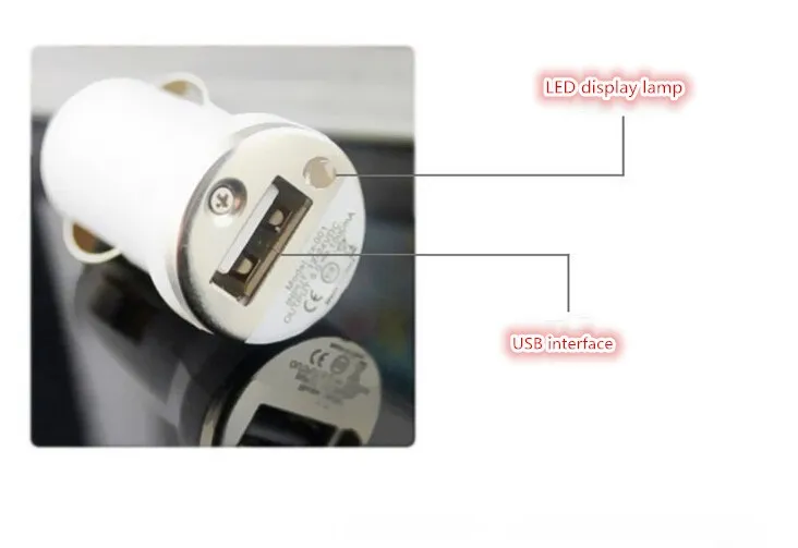 USB 자동차 충전기 모든 휴대 전화에 대 한 다채로운 총알 미니 충전 휴대용 보충사 유니버설 어댑터