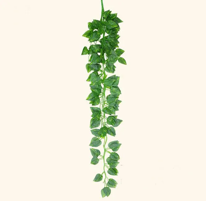 2017 Hot sale Artificial Grape Leaves Wall Hanging Green Plants Home Decoration Ivy Simulation Rattan Green Pineapple G506