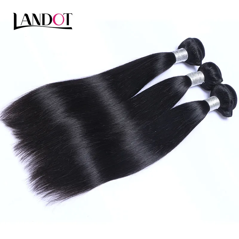 100% Virgin Human Hair Weaves Bundlar Brasilianska Peruanska Malaysiska Indiska Kambodjanska Ryska Eurasian Filippinska Straight Remy Hair Extensions