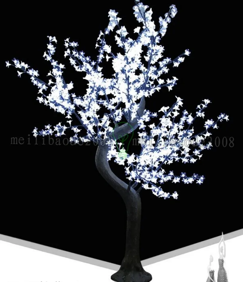 2017 LED Cherry Blossom Drzewo Light Żarówki LED 1.8m Wysokość 110 / 220VAC Siedem Kolory Dla Opcji Rainspal Outdoor USage Drop Shipping Myy