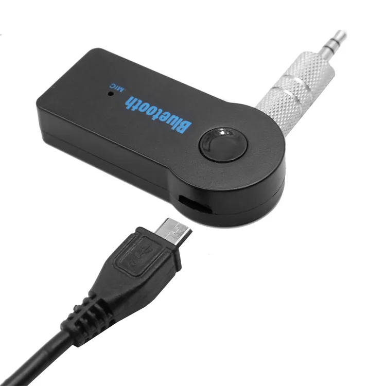 Bluetooth Car Adapter Receiver 3.5mm AuxステレオワイヤレスUSB Mini Bluetooth oスマートフォン用の音楽レシーバー小売パッケージ付きMP3