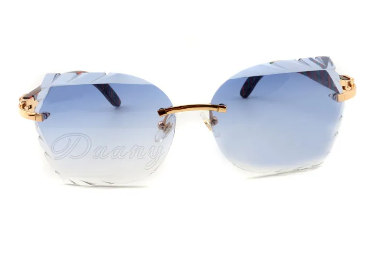 Natural Wood Color Solglasögon, 8300817 Anpassade solglasögon, mode avancerade gravyrlinser, storlek: 58-18-135mm solglasögon,