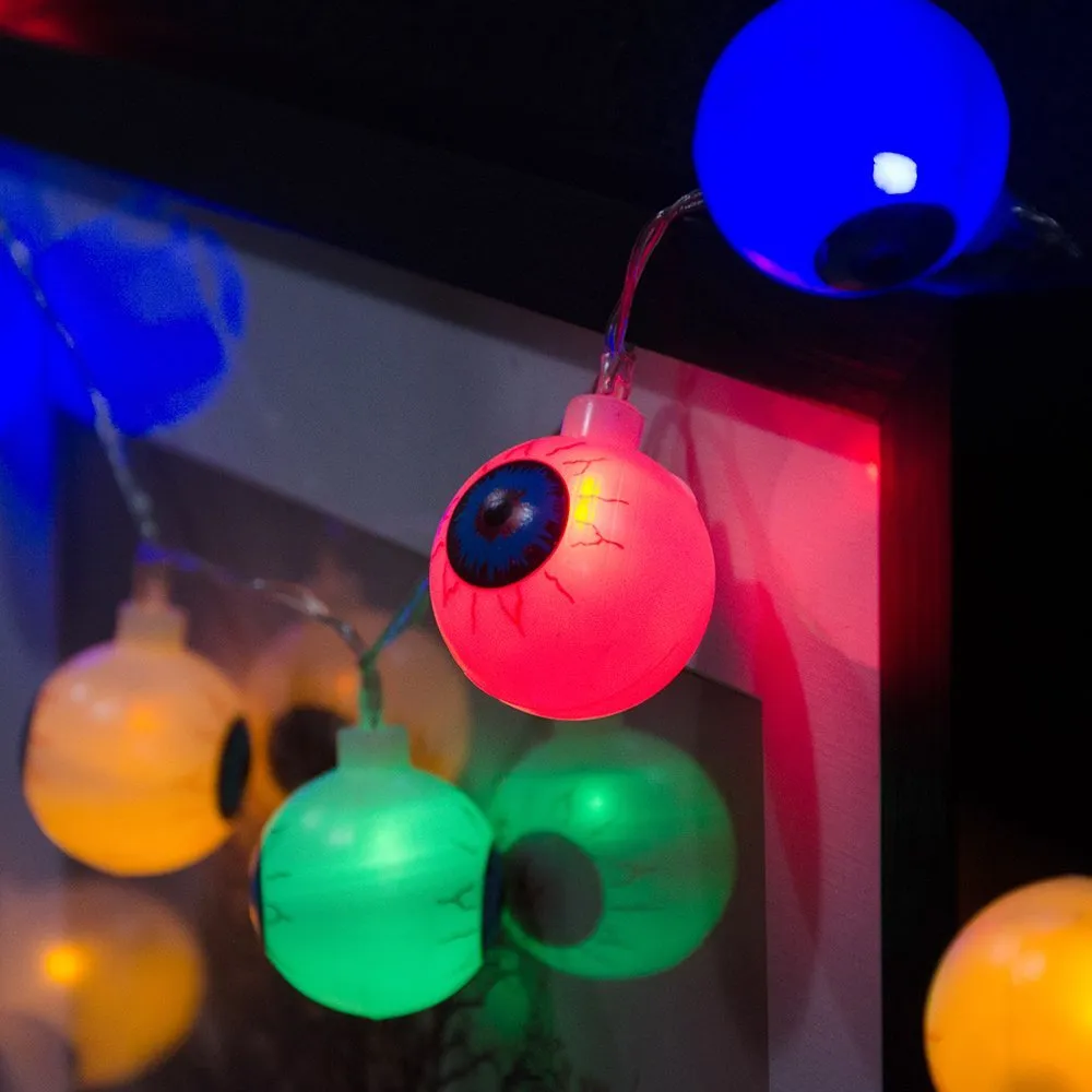 20 LED 눈알 문자열 끔찍한 할로윈 테마 파티 3.15m LED 문자열 가벼운 공포 스트랜드 손전등 크리스마스 축제