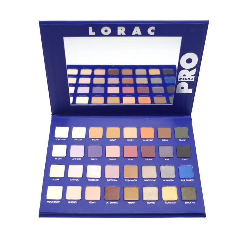 Wholesale Genuine Quality New Lorac Mega Pro Eye Palette 32 Shades Pro 2/3 Original Eye Shadow Palettes Limited Edition free shiping