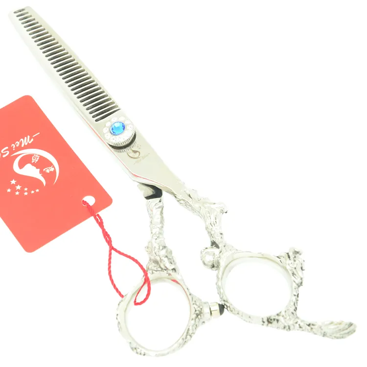 6.0 дюймов Meisha профессиональные парикмахерские ножницы Дракон ручка для стрижки волос ножницы JP440C парикмахерские ножницы для домашнего использования, HA0269