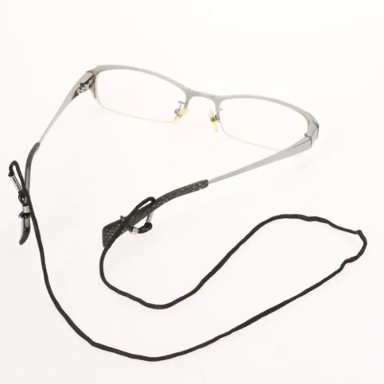 Partihandel anti-halkglasögon kedjor muti-färgläsglas solglasögon strängglasögon nacksladd rep lanyord hållare rem med god kiselslinga